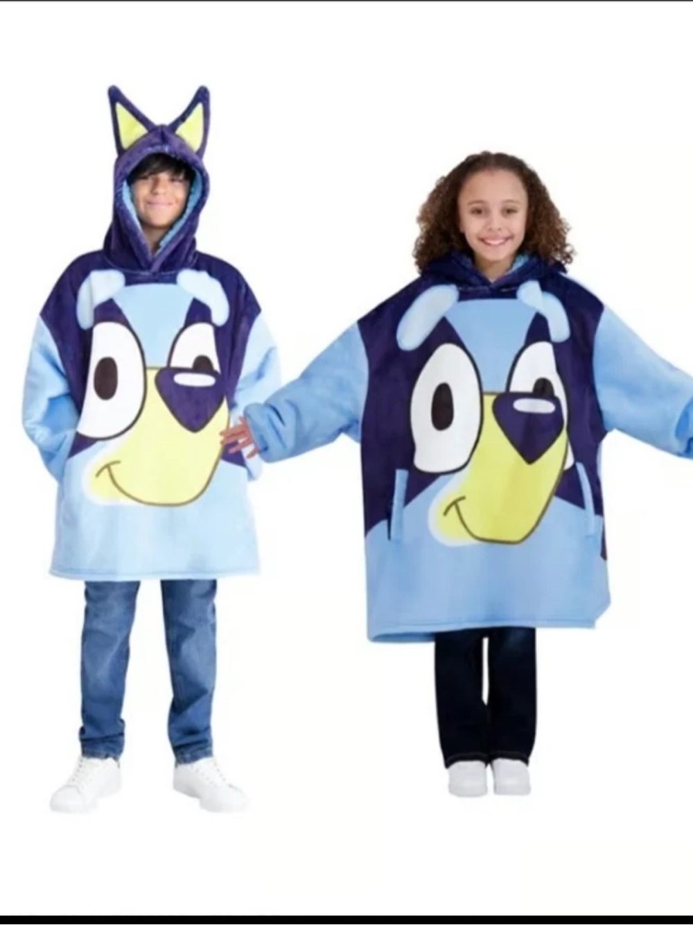 Bluey Oversize Hoodie Plush Lined Fit Most Size 4-10 Way Big Hoodie New with Tag